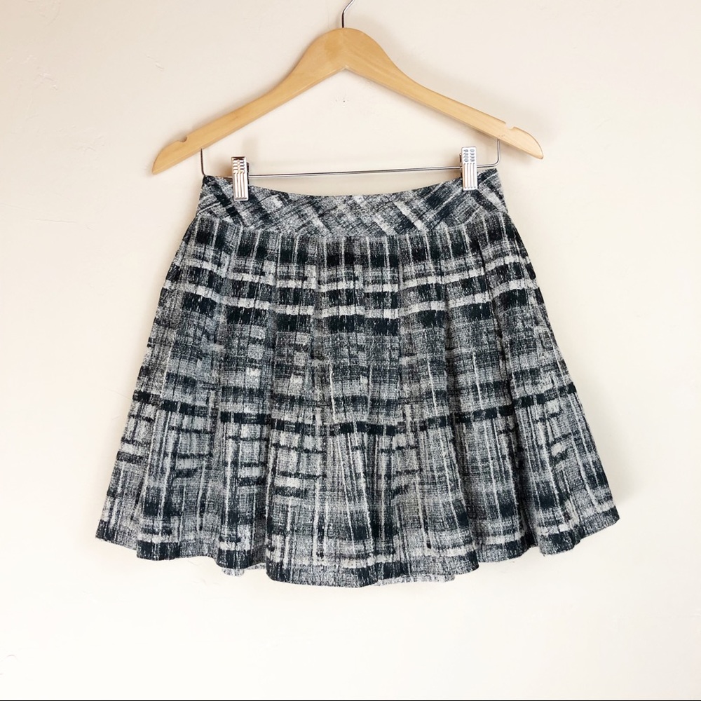 Alice + Olivia Kayla Printed Box Pleat Skirt
